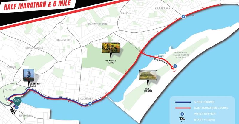 Important Info: Clontarf Half Marathon and 5-Mile - July 2024